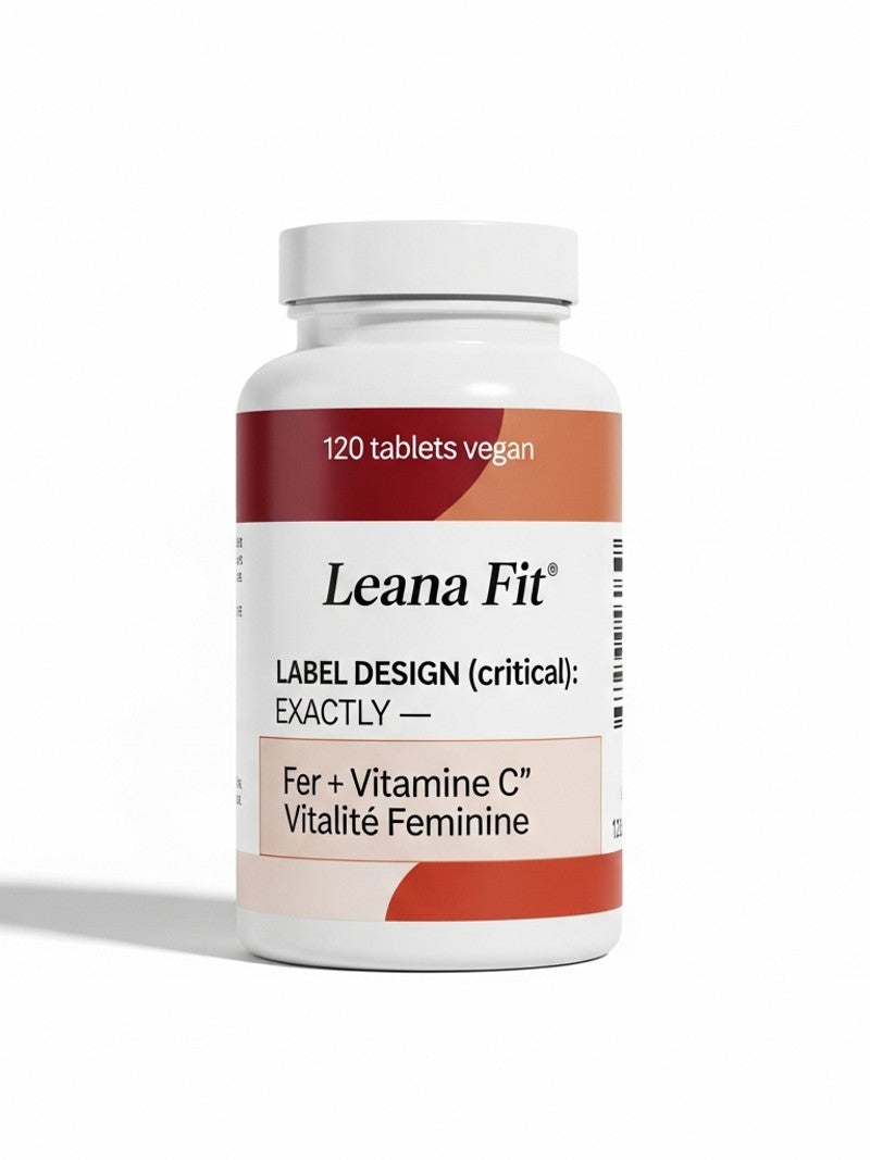 Fer + Vitamine C — Vitalité Féminine 120 cp