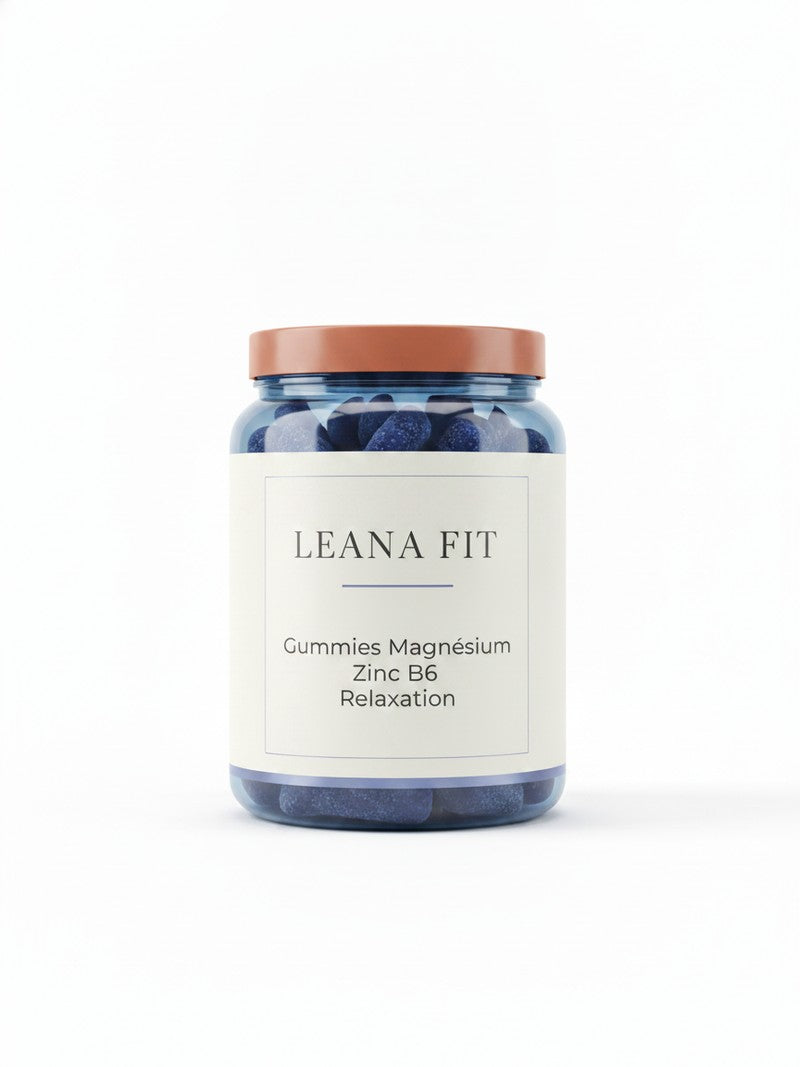 Gummies Magnésium Zinc B6 — 60 gummies relaxation Leana Fit