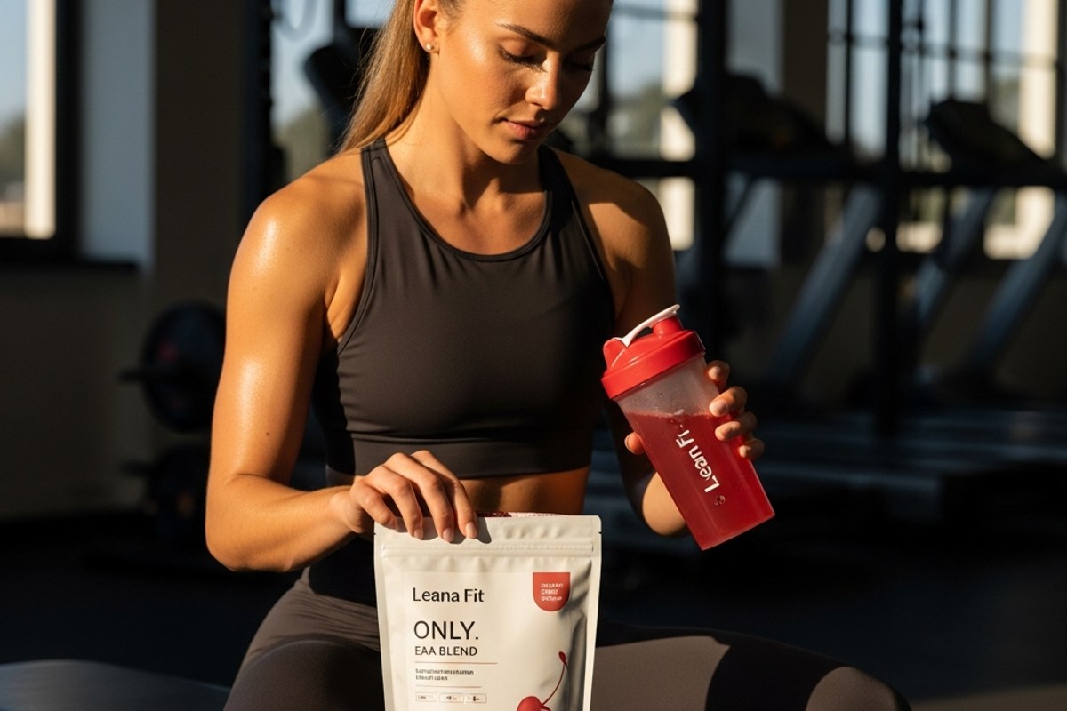 EAA Acides Aminés Essentiels Cerise — 500g récupération Leana Fit