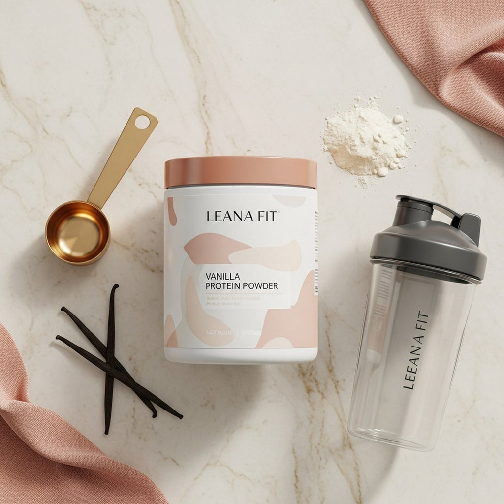 Whey Lean Vanille Dorée — Protéine premium 1kg Leana Fit