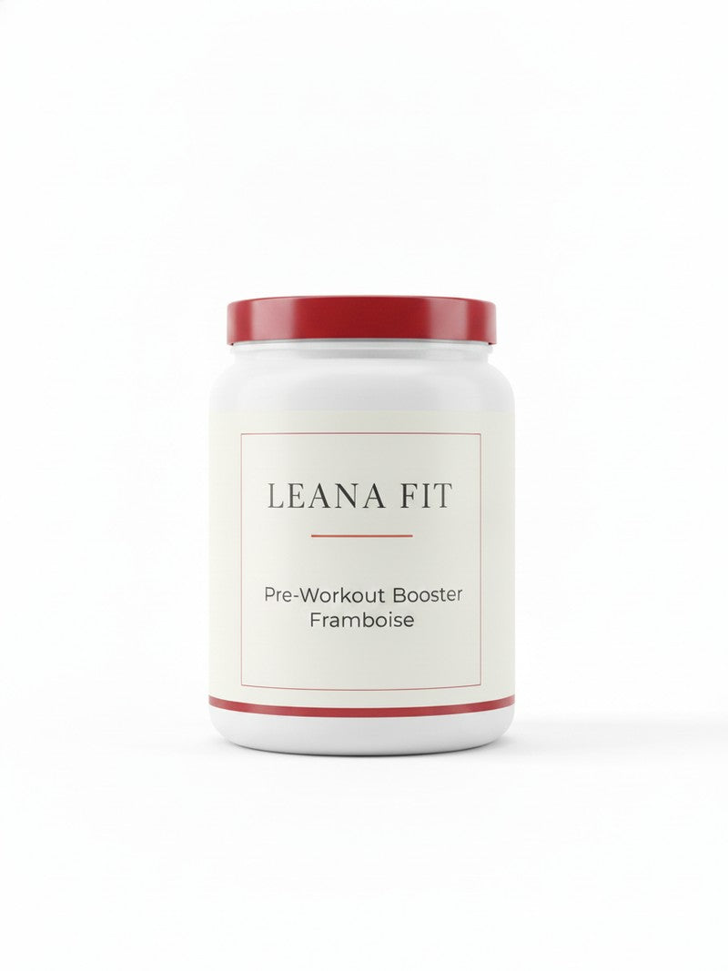 Pre-Workout Booster Framboise — 520g booster entraînement Leana Fit