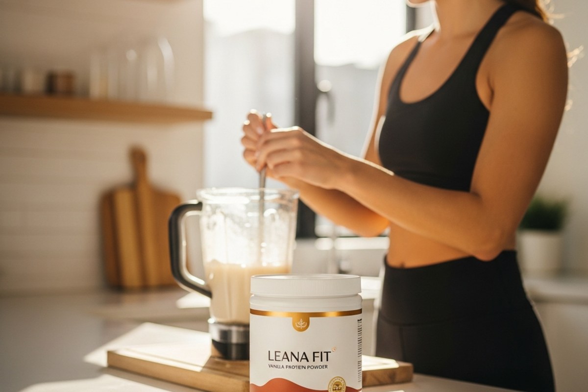 Whey Lean Vanille Dorée — Protéine premium 1kg Leana Fit