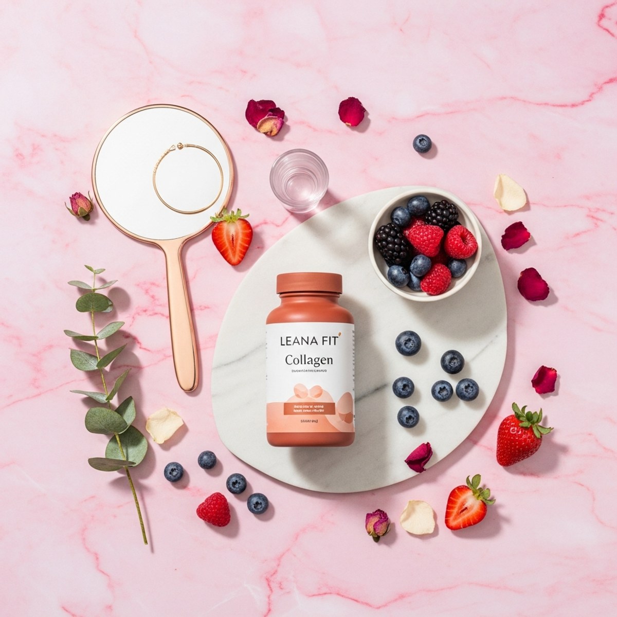 Collagène Marin Shots Fruits Rouges — 500ml beauté Leana Fit